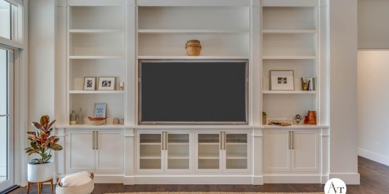 beautiful-white-custom-entertainment-center